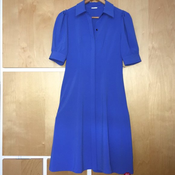 Elie Tahari Mildred Puff Sleeve Shirt Dress 0 XS - Picture 3 of 9